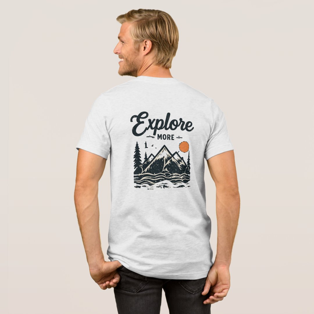 Explore More Hiking T-Shirt | Gift for Hikers & Outdoor Lovers - Image 2