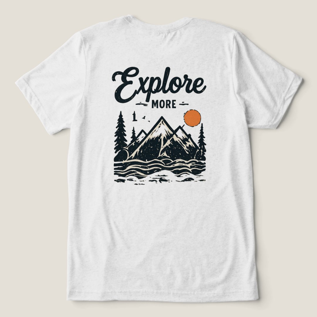 Explore More Hiking T-Shirt | Gift for Hikers & Outdoor Lovers - Image 3